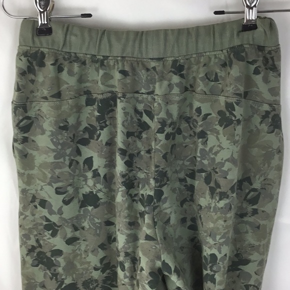 Anthropologie Saturday Sunday Green Floral Joggers - Picture 9 of 12